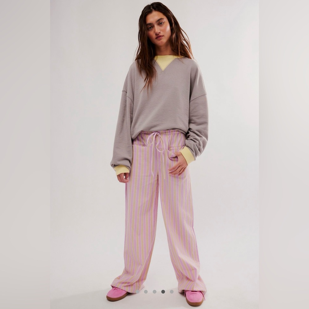 Hudson Canyon Striped Pants - Lilac